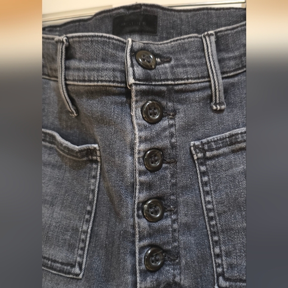 Mother Black Cropped Jeans - Picture 2 of 15